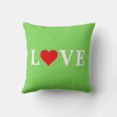 ラブトレンドライムグリーンモダンエレガント クッション (裏面)