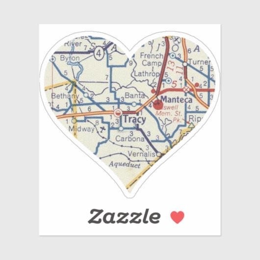 ラブトレーシーCAヴィンテージマップ シール (シート)