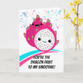 ラブトロピカルドラゴンフルーツカップル カード (黄色い花)