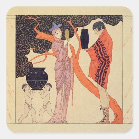 ラブトークン(紙付き/c) スクエアシール (正面)