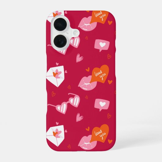ラブトーク iPhone 16ケース (裏面)