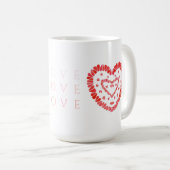 ラブトールホワイトマグカップ コーヒーマグカップ (正面右)