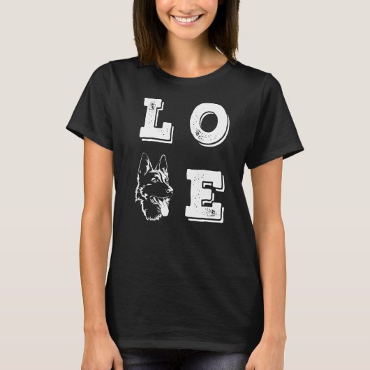 ラブドイツの羊飼いラブドッグス Tシャツ (正面)