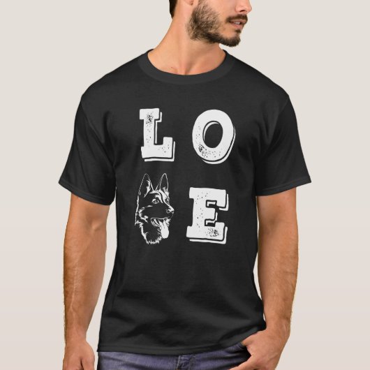 ラブドイツの羊飼いラブドッグス Tシャツ (正面)