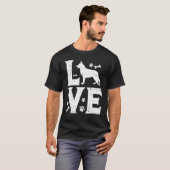 ラブドイツシェパードK9犬警察犬のオーナー Tシャツ (正面フル)
