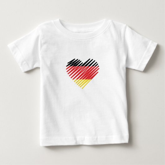 ラブドイツプライド ベビーTシャツ (正面)