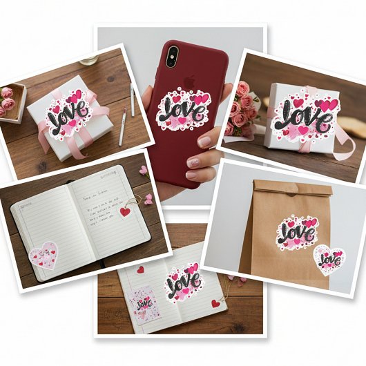 ラブドゥルアートバレンタイン シール