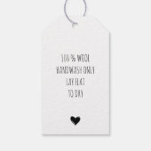 ラブドゥードルハートつるラベル ギフトタグ (裏面)