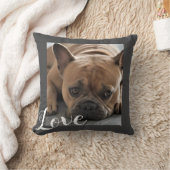 ラブドッグカスタムあなたの写真と文字を追加 クッション (ブランケット)