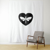 ラブドラゴンフライ子シンプルどもミニマル愛ドラッグ タペストリー (インサイチュ)