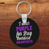 ラブドラッグオーバードーズ認識度I衣服パープルプン キーホルダー (正面)