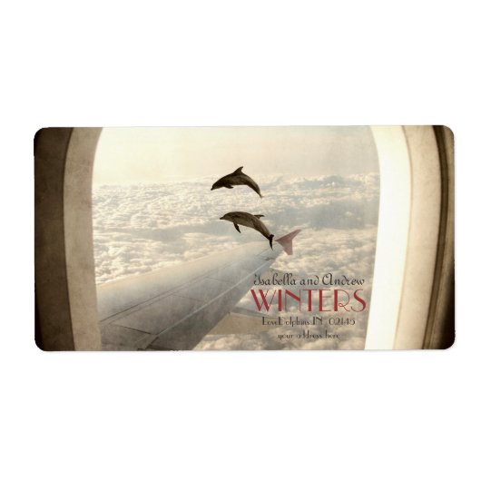 ラブドルフィンズ住所 シール (正面)