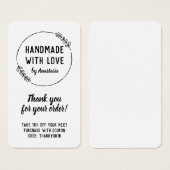 ラブドードルで手作りリースありがとう (正面&裏面)