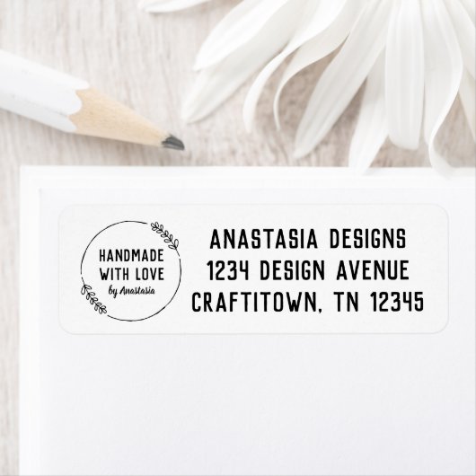 ラブドードルで手作りリースクラフトビジネス ラベル (インサイチュ)