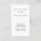 ラブドードルで手作りリース垂直 名刺 (裏面)