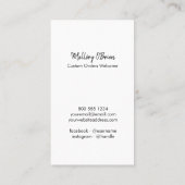 ラブドードルで手作りリース垂直 名刺 (裏面)