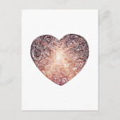 ラブドードルハート抽象芸術アート ポストカード (正面)