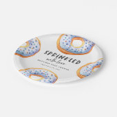 ラブドーナベビーシャワーを浴びる ペーパープレート (アングル)