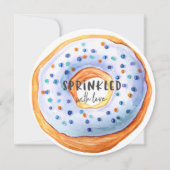 ラブドーナベビーシャワーを浴びる 案内状 (正面)