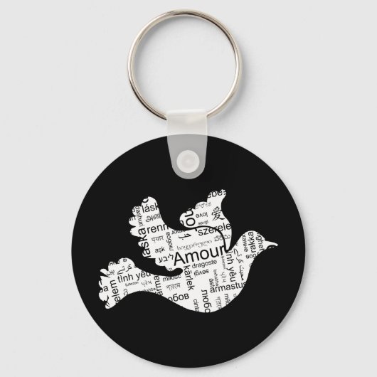 ラブドーブ キーホルダー (正面)