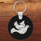 ラブドーブ キーホルダー (正面)