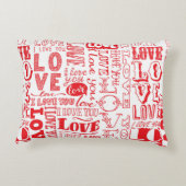 ラブドールを使ったシームレスな手描きの背景  アクセントクッション (裏面)