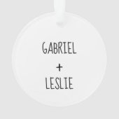 ラブナウナブナウナスノーディスタンスオーナメント オーナメント (裏面)