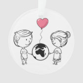 ラブナウナブナウナスノーディスタンスオーナメント オーナメント (正面)