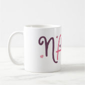 ラブナナ祖母タイポグラフィハート コーヒーマグカップ (左)