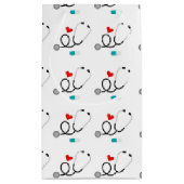 ラブナーシングおもしろい医療パターンパーティーバッグ スモールペーパーバッグ (裏面)