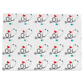 ラブナーシングメディカルパターンパーティーバッグ ラージペーパーバッグ (裏面)