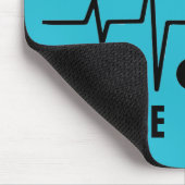 ラブナースハート聴診器デザイン マウスパッド (コーナー)