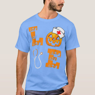 ラブナースパンプキンハロウィーンのカボチャのちょうちんハロウィーンコスム Tシャツ