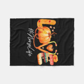 ラブナースライフパンプキン秋秋感謝祭N フリースブランケット (正面(横))