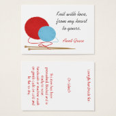 ラブニッターのつるラベルで編む (正面&裏面)