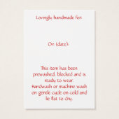 ラブニッターのつるラベルで編む (裏面)