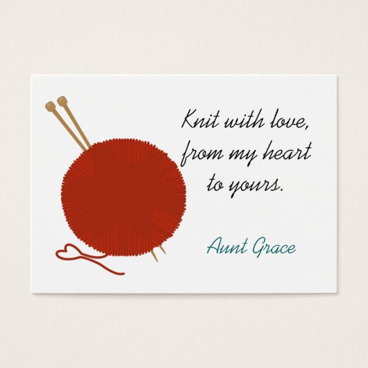 ラブニッターのつるラベルで (正面)