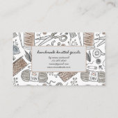 ラブニッターの名刺で手作り 名刺 (裏面)