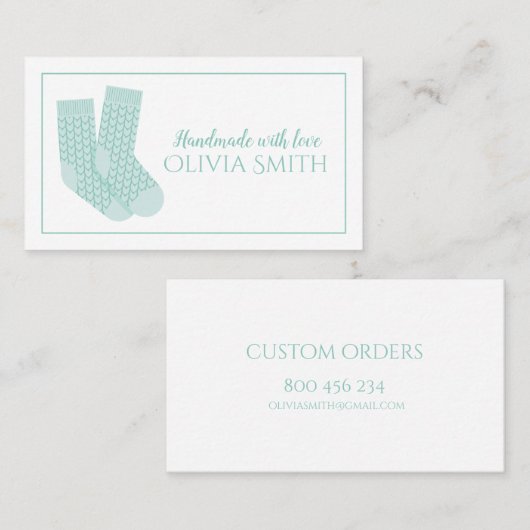 ラブニットで手作り 名刺 (正面/裏面)