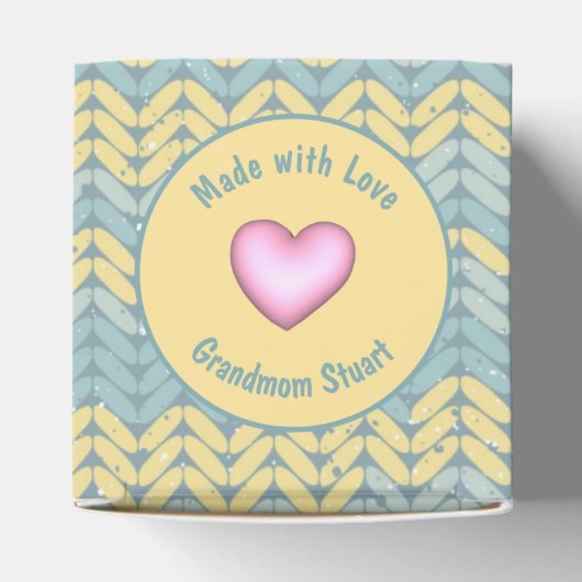 ラブニット編み糸で作られたカスタム糸 フェイバーボックス (上部)