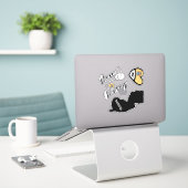 ラブニュージャージー、ダイカットシール シール (デスク上のノートパソコン)