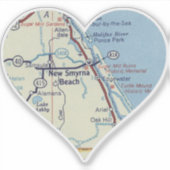 ラブニュースミルナビーチヴィンテージマップ シール (正面)