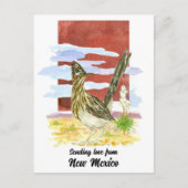 ラブニューメキシコロードランナーユッカフラワーを送信 ポストカード (正面)