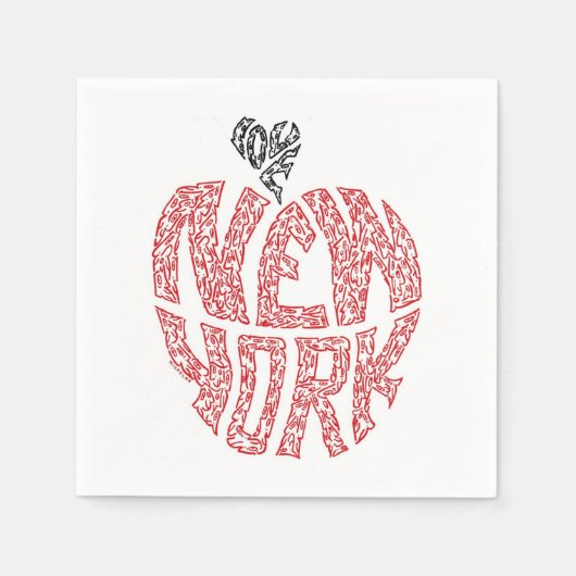 ラブニューヨーク スタンダードカクテルナプキン (正面)