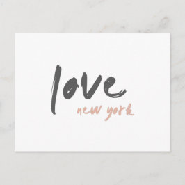 ラブニューヨーク | NYC USAワンドルストモダンピンク ポストカード