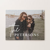 ラブニュー婚約したリュウズ夫婦フォトジグソーパズル ジグソーパズル (横)