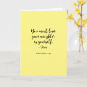 ラブネイバーグリーテ空白のィングカード カード (黄色い花)