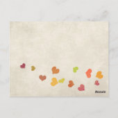 ラブネスト結婚の感謝 ポストカード (裏面)