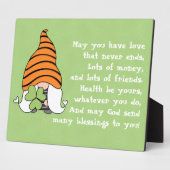 ラブネバーズアイリッシュ賛美ズテーブルトップ フォトプラーク (側面)