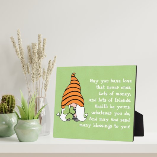 ラブネバーズアイリッシュ賛美ズテーブルトップ フォトプラーク